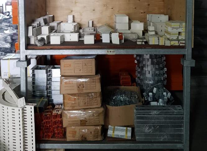 Warehouse floor before the project, racking without orientation