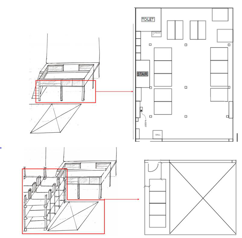 Final layout pairing the 3D isometric with the 2D plan across two levels